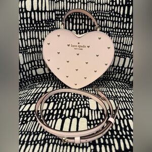 Kate Spade Blush Heart Bag with Studs
